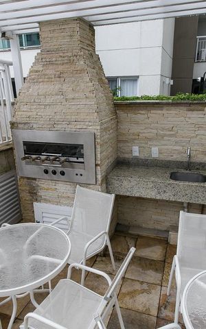 Apartamento à venda com 70m², 2 quartos e 1 vagaChurrasqueira