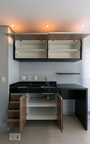 Studio para alugar com 35m², 1 quarto e 1 vagaVaranda Gourmet (Armários)