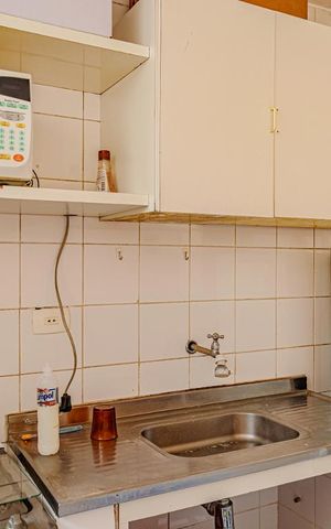 Studio à venda com 42m², 1 quarto e sem vagaCozinha