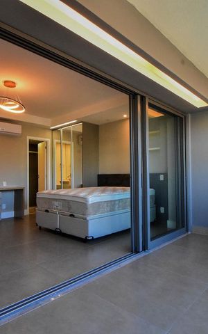 Studio para alugar com 41m², 1 quarto e 1 vaga Studio para alugar com 41m², 1 quarto e 1 vagaVaranda