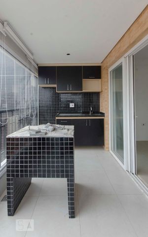 Apartamento para alugar com 30m², 1 quarto e 1 vagaSacada - Cozinha