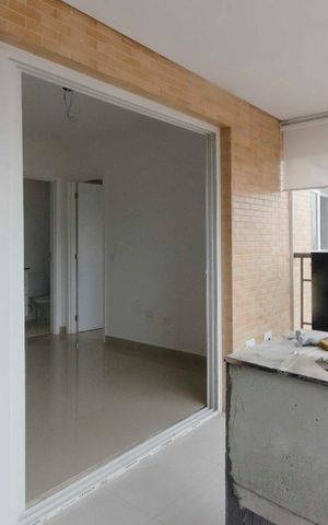 Apartamento para alugar com 30m², 1 quarto e 1 vagaSacada - Cozinha