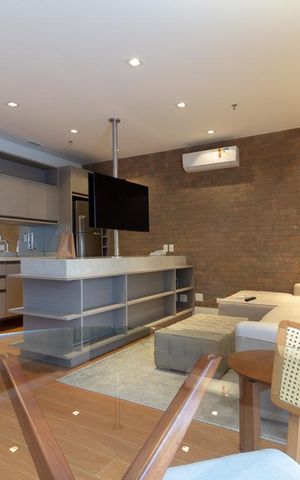 Apartamento para alugar com 61m², 1 quarto e 2 vagas Apartamento para alugar com 61m², 1 quarto e 2 vagasSala