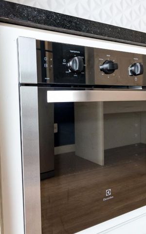 Studio à venda com 38m², 1 quarto e 1 vagaCozinha - forno