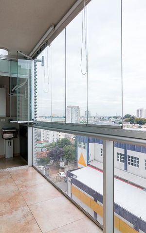 Studio à venda com 38m², 1 quarto e 1 vagaVaranda