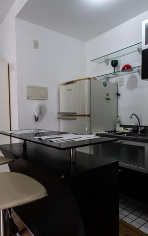 Studio para alugar com 35m², 1 quarto e 1 vaga Studio para alugar com 35m², 1 quarto e 1 vagaCozinha