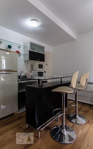 Studio para alugar com 35m², 1 quarto e 1 vaga Studio para alugar com 35m², 1 quarto e 1 vagaCozinha