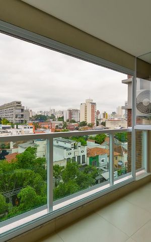 Studio para alugar com 34m², 1 quarto e 1 vaga Studio para alugar com 34m², 1 quarto e 1 vagaVaranda