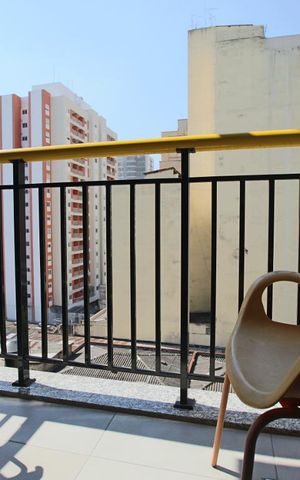 Studio para alugar com 26m², 1 quarto e sem vagaVaranda