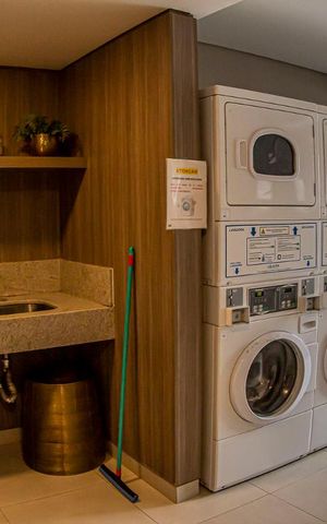 Studio à venda com 35m², 1 quarto e 1 vagaLavanderia