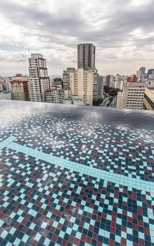 Studio à venda com 35m², 1 quarto e 1 vagaPiscina