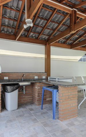 Apartamento para alugar com 79m², 1 quarto e 1 vagachurrasqueira