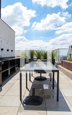 Studio para alugar com 35m², 1 quarto e 1 vaga Studio para alugar com 35m², 1 quarto e 1 vagaÁrea comum - Churrasqueira