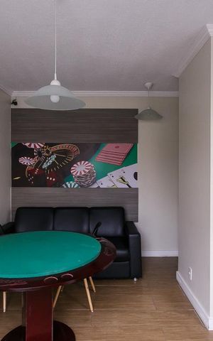 Apartamento à venda com 59m², 3 quartos e 1 vagaSala de jogos