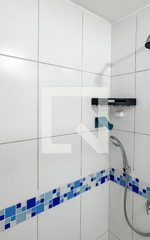 Apartamento para alugar com 35m², 1 quarto e sem vaga Apartamento para alugar com 35m², 1 quarto e sem vagaBanheiro da Suíte