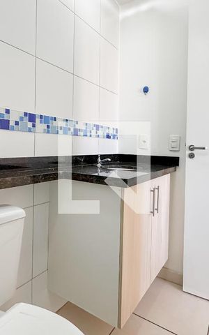 Apartamento para alugar com 35m², 1 quarto e sem vaga Apartamento para alugar com 35m², 1 quarto e sem vagaBanheiro da Suíte