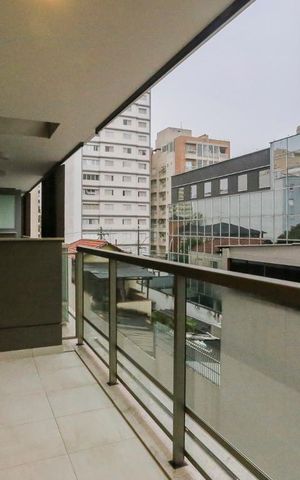 Studio para alugar com 31m², 1 quarto e 1 vaga Studio para alugar com 31m², 1 quarto e 1 vagaVaranda