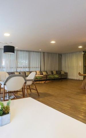 Studio para alugar com 31m², 1 quarto e 1 vaga Studio para alugar com 31m², 1 quarto e 1 vagaSalão de Festa