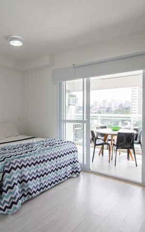 Studio para alugar com 35m², 1 quarto e 1 vaga Studio para alugar com 35m², 1 quarto e 1 vagaQuarto