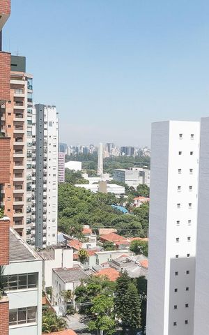Apartamento para alugar com 74m², 2 quartos e 2 vagasVista da varanda 