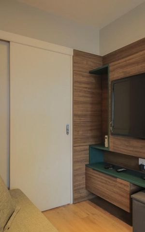 Apartamento para alugar com 30m², 1 quarto e 1 vaga Apartamento para alugar com 30m², 1 quarto e 1 vagaSala de TV