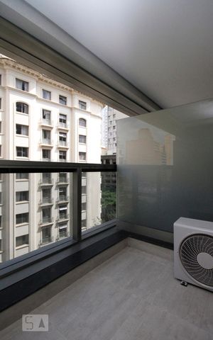 Studio para alugar com 28m², 1 quarto e sem vagaVaranda