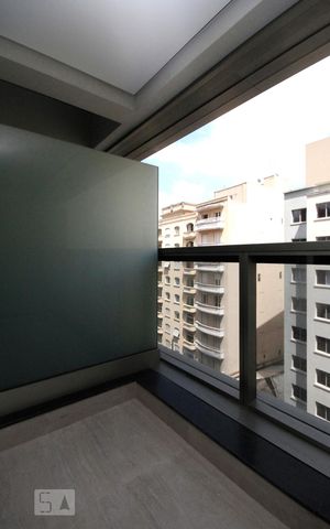 Studio para alugar com 28m², 1 quarto e sem vagaVaranda