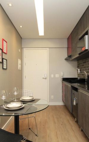 Studio para alugar com 28m², 1 quarto e sem vagaCozinha