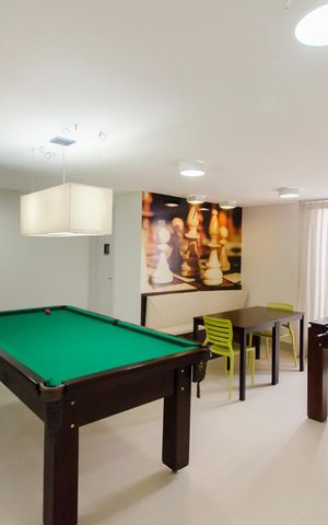 Apartamento à venda com 50m², 1 quarto e 1 vaga Apartamento à venda com 50m², 1 quarto e 1 vagaSalão de jogos