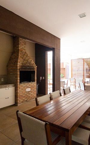 Apartamento à venda com 53m², 1 quarto e 1 vagaChurrasqueira