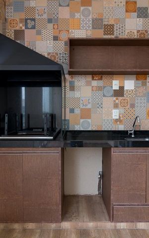 Apartamento à venda com 106m², 3 quartos e 2 vagasVaranda gourmet - churrasqueira