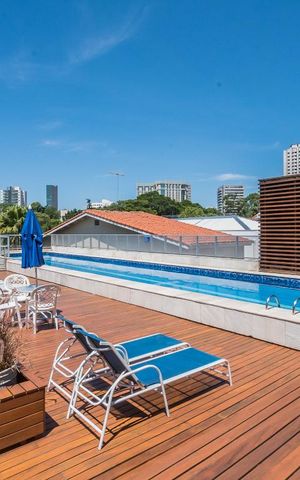 Apartamento à venda com 63m², 1 quarto e 2 vagas Apartamento à venda com 63m², 1 quarto e 2 vagasPiscina