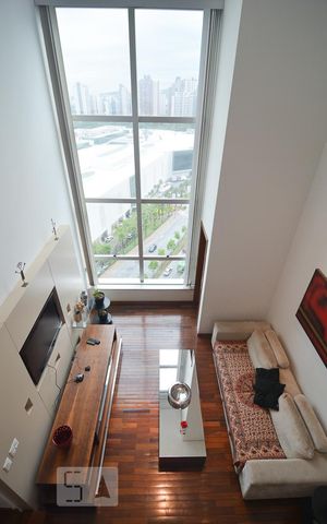 Apartamento para alugar com 71m², 1 quarto e 2 vagasVista sala