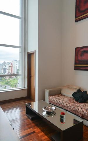 Apartamento para alugar com 71m², 1 quarto e 2 vagasSala