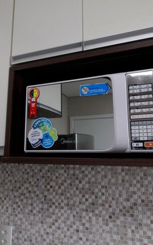 Apartamento para alugar com 35m², 1 quarto e 1 vagaDetalhe da cozinha