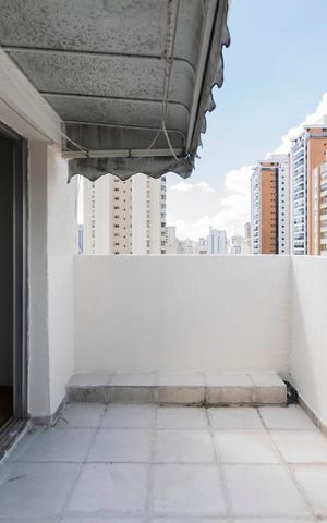 Apartamento para alugar com 90m², 1 quarto e 1 vagaQuarto - Varanda