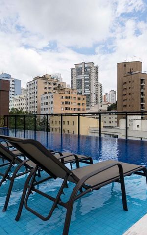 Apartamento à venda com 49m², 1 quarto e 1 vagaÁrea comum - Piscina