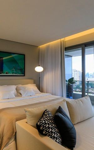 Studio para alugar com 46m², 1 quarto e 1 vagaQuarto