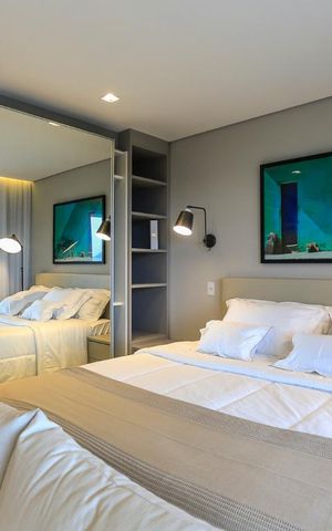 Studio para alugar com 46m², 1 quarto e 1 vagaQuarto Armário