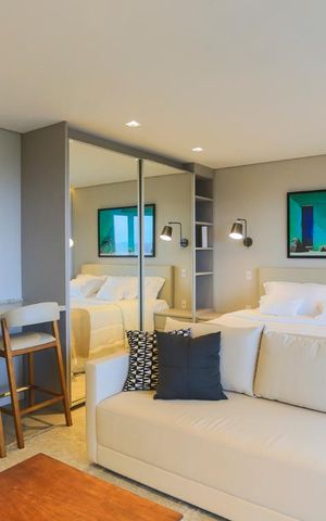Studio para alugar com 46m², 1 quarto e 1 vagaSala 