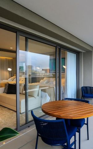 Studio para alugar com 46m², 1 quarto e 1 vagaVaranda 