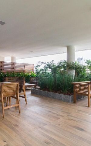 Apartamento à venda com 44m², 1 quarto e 1 vagaÁrea externa do salão de festas