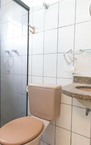 Apartamento à venda com 78m², 3 quartos e 1 vagaBanheiro da suíte 