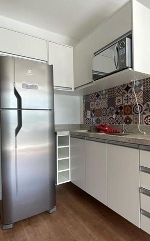 Studio para alugar com 35m², 1 quarto e 1 vaga Studio para alugar com 35m², 1 quarto e 1 vagaCozinha