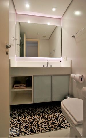 Apartamento à venda com 141m², 3 quartos e 2 vagasBanheiro da suíte 3