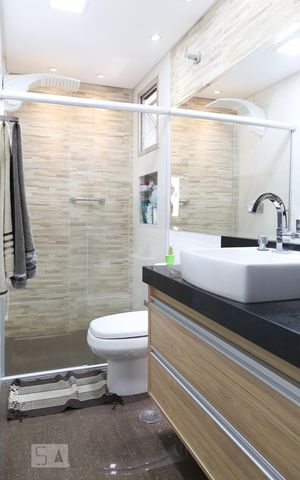 Apartamento para alugar com 63m², 3 quartos e 1 vaga Apartamento para alugar com 63m², 3 quartos e 1 vagaBanheiro