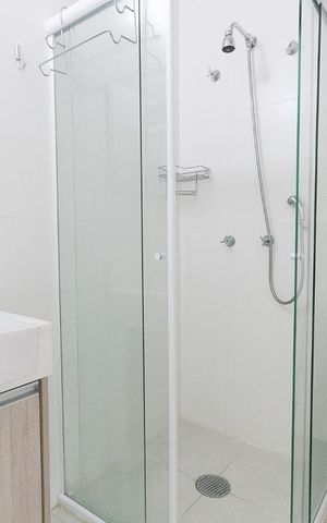 Apartamento à venda com 50m², 1 quarto e 1 vagaBanheiro da suíte 