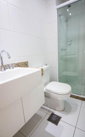 Apartamento para alugar com 103m², 3 quartos e 1 vagaBanheiro social 