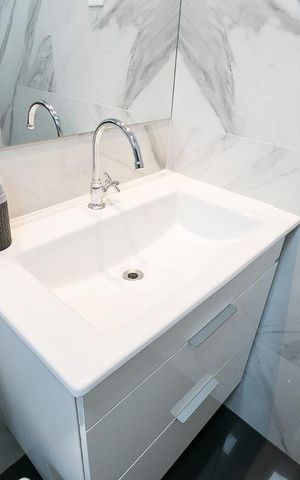 Apartamento à venda com 61m², 2 quartos e 1 vagaBanheiro da suíte 