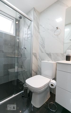 Apartamento à venda com 61m², 2 quartos e 1 vagaBanheiro da suíte 